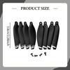 8 Pieces Drone Propellers with Release Portable Lightweight Spare Parts 2.28inch for E88Max S1S M8