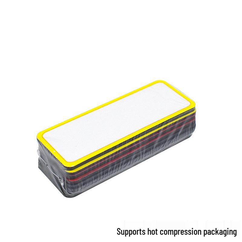 Etiqueta de Nome e Rótulo Magnético Apagável Colorido para Ensino e Exibição