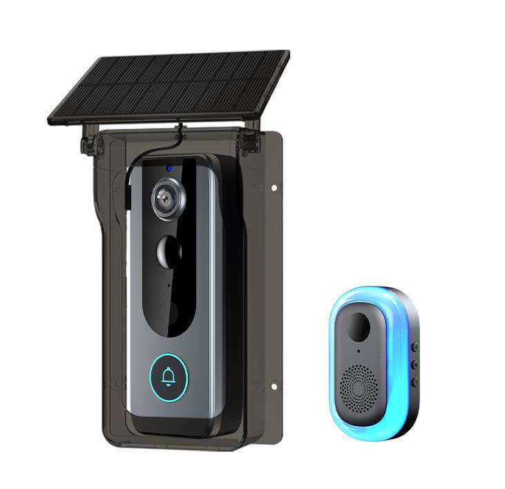 Wireless Video Doorbell with Two-Way Intercom, Wide-Angle HD Night Vision, and Smart Graffiti Monitoring