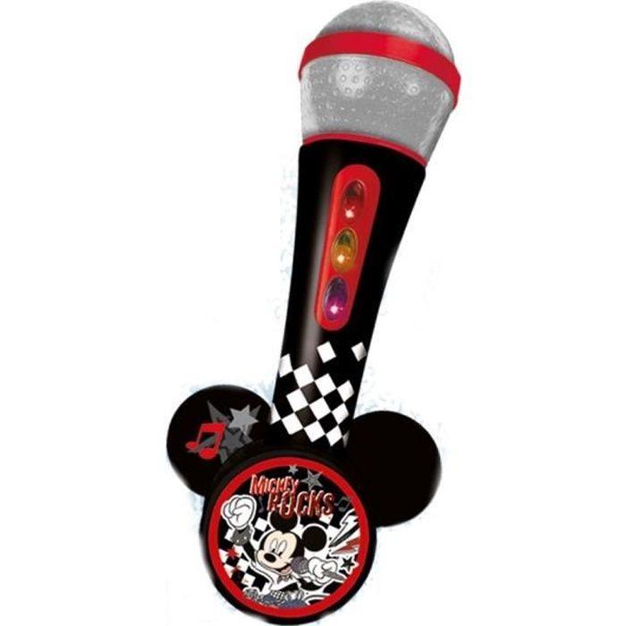 MICKEY Mikrofon se zesilovačem - Melodie a světla - Na baterie