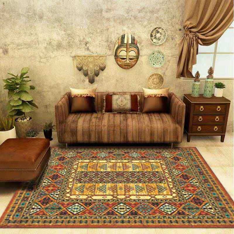 Český koberec Evropská ložnice Retro Obývací pokoj Konferenční stolek Koberec Koberec v etnickém stylu Home Decor Koberec 