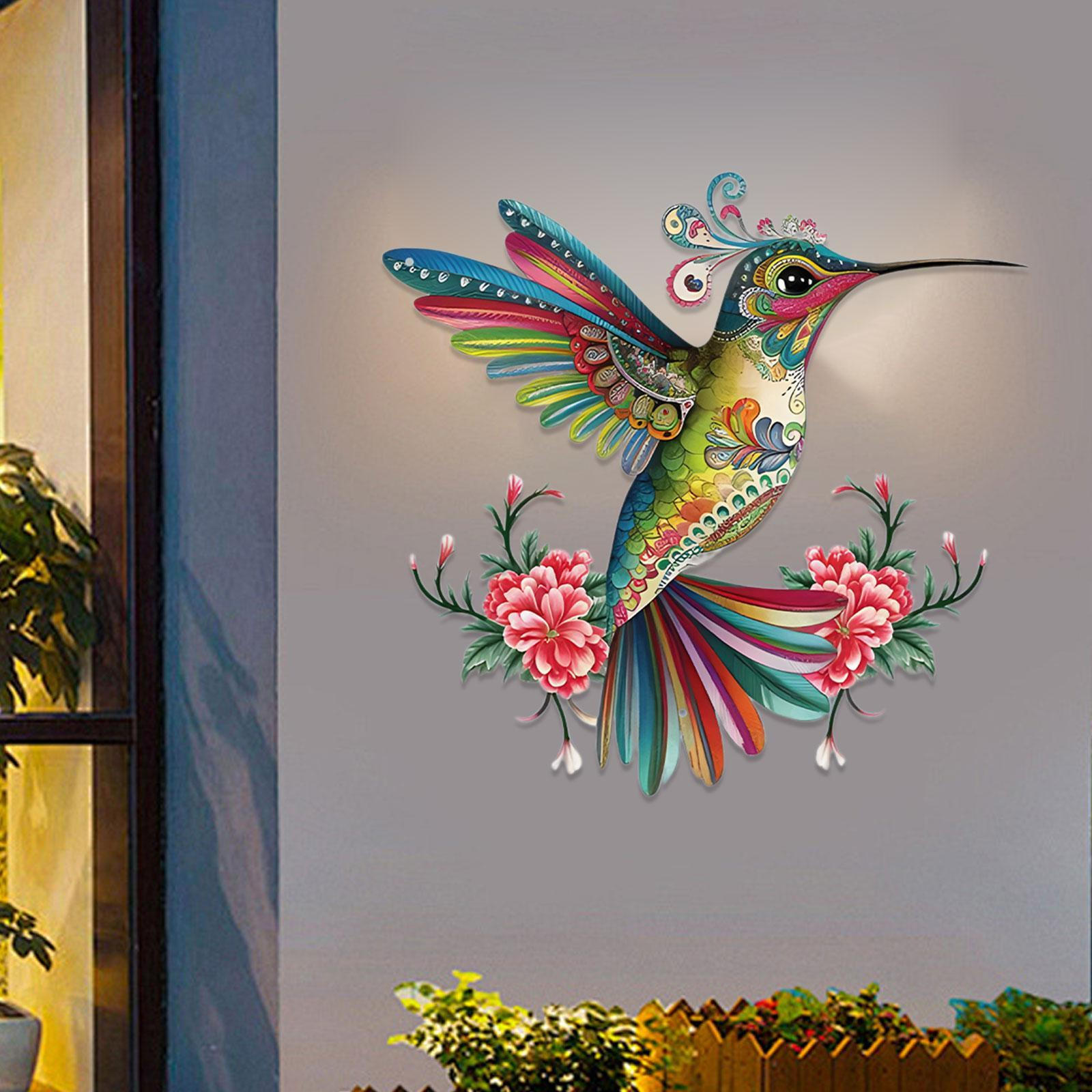 

Metal Hummingbird Wall Decor Hanging Modern Decorative Elegant Minimalist Ornament Art