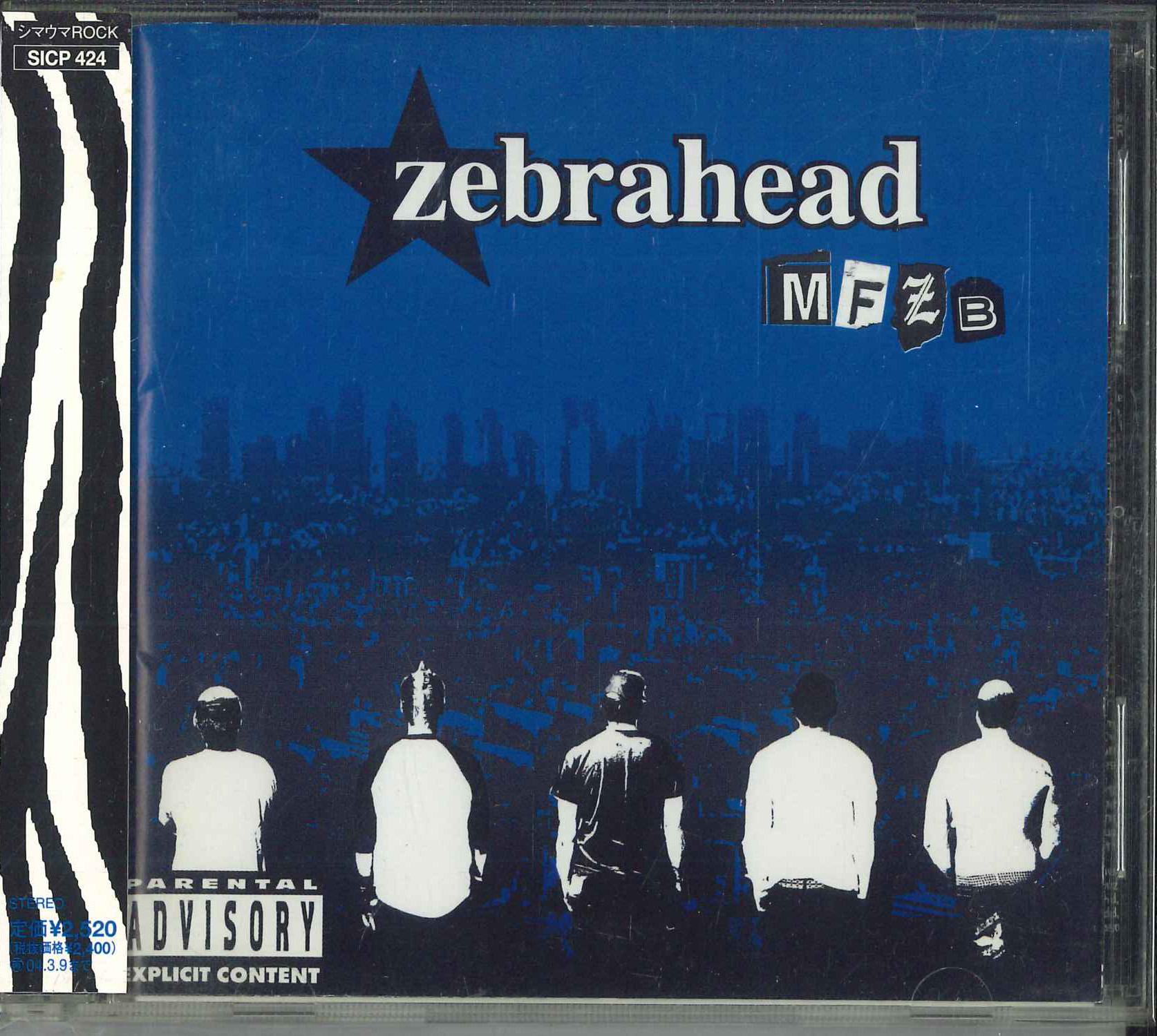 

CD ZEBRAHEAD MFZB SICP424 SONY 2003 Japan Obi Rock Used
