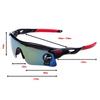 Outdoor Biking Sunglasses Colorful Film Reflective Explosion-proof Glasses