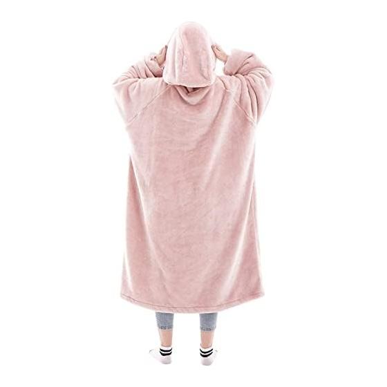 [SUNMOOH] Wearable Blanket for Men and Women, 2-Layer Fabric, Thick Version, Gaming Room Wear, Loungewear, Cold Protection, Winter Clothes, Indoor