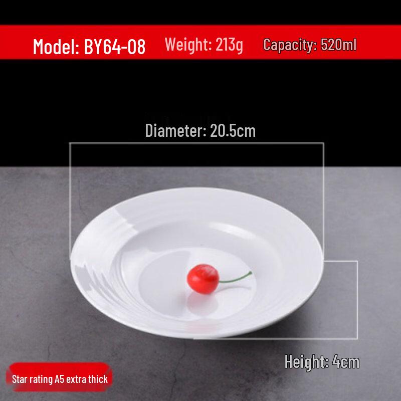 Jijun Creative Melamine Deep Irregular Serving Plate