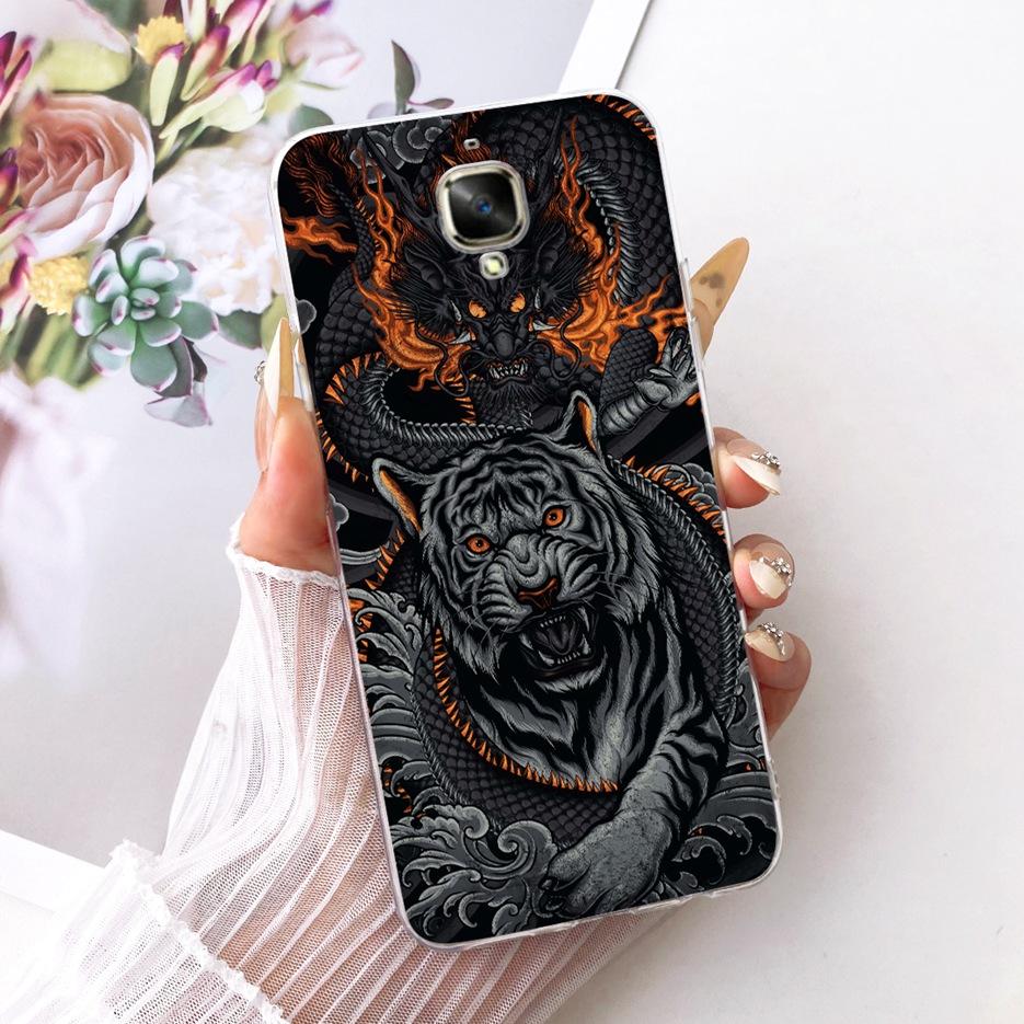 For Oneplus 3 Case A3000 Luxury Butterfly Tree Painted Cover 5.5'' Soft Silicone Phone Case For One plus 3 1+3 Oneplus3 4G Shell