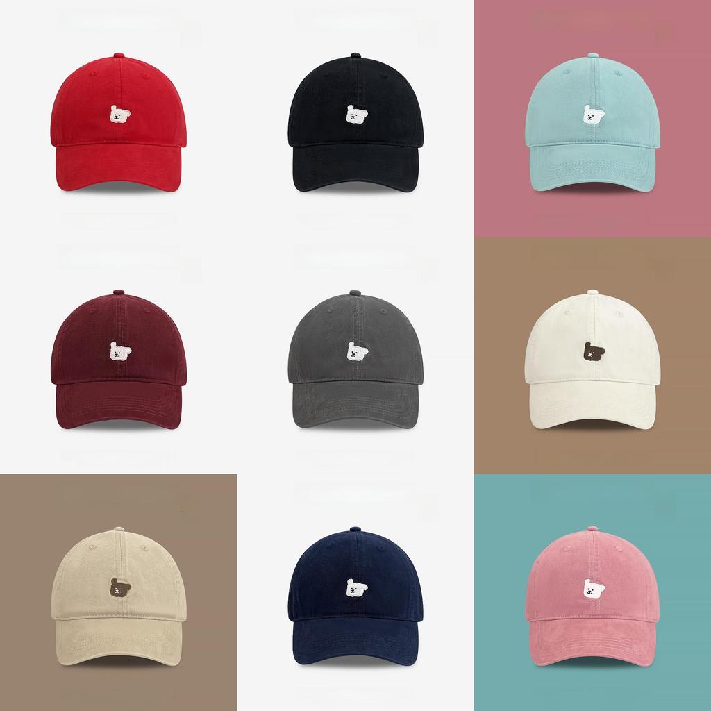 Embroidered Dog Baseball Cap With Short Brim For Casual Spring Wear