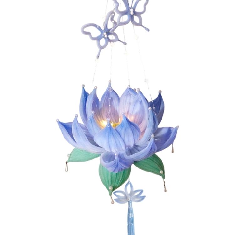 Chinese Festival DIY Decoration Set Traditional Flower Lamp Craft Supplies With Sticks For Home Parties