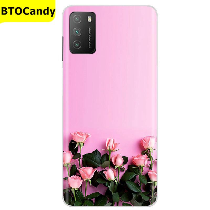 Für POCO M3 Hülle, Weiche Silikon-Rückseite, Telefonhülle für Xiaomi Poco M3 Pro 5G, Rückseitige Abdeckung, Weiche TPU Coque für POCO M 3 M3 Silikonhülle