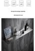 Gunmetal Gray Wall-Mounted Bathroom Shelf - 304 Stainless Steel Vanity Mirror Front Storage Rack