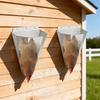 Stainless Steel Poultry Restraining Cone Chicken Medium Size Killing Cone with Safety Gloves
