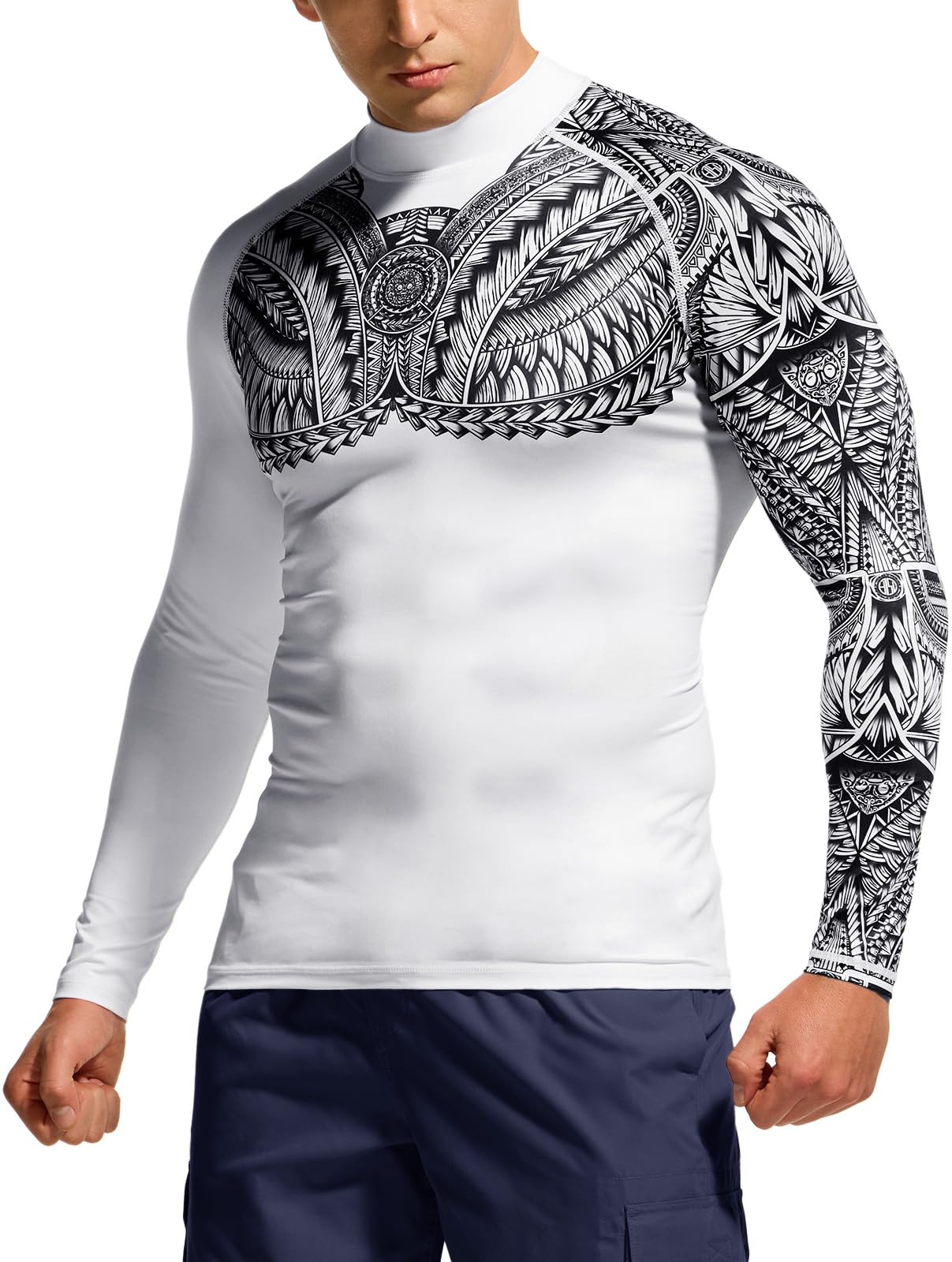 

Tesla Рашгард с длинным рукавом для лета, защита от УФ, облегающий, больших размеров, мужской [Эластичный, Быстросохнущий, Защита] Купальник, Футболка, Худи, Посадка, (Один готов)