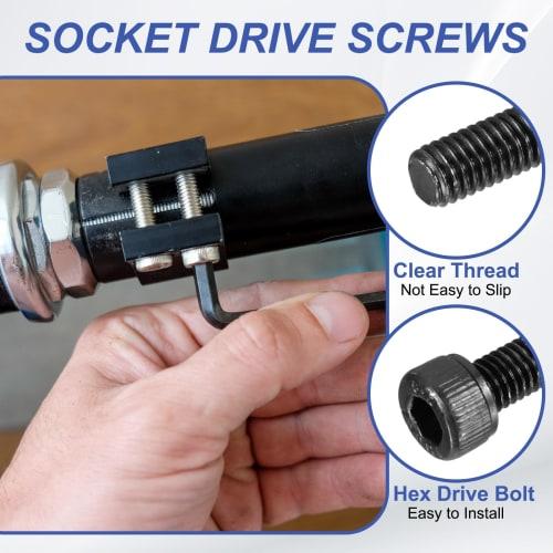 PATIKIL 10-Piece Hex Socket Head Cap Screws, M5 X 30mm, 12.9 Grade Carbon Steel, for Home Hardware, Electrical, and Mechanical Equipment Installation