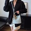 Fashion handbag, foreign style bucket bag, women's spring new textured shoulder bag, foreign style popular messenger bag