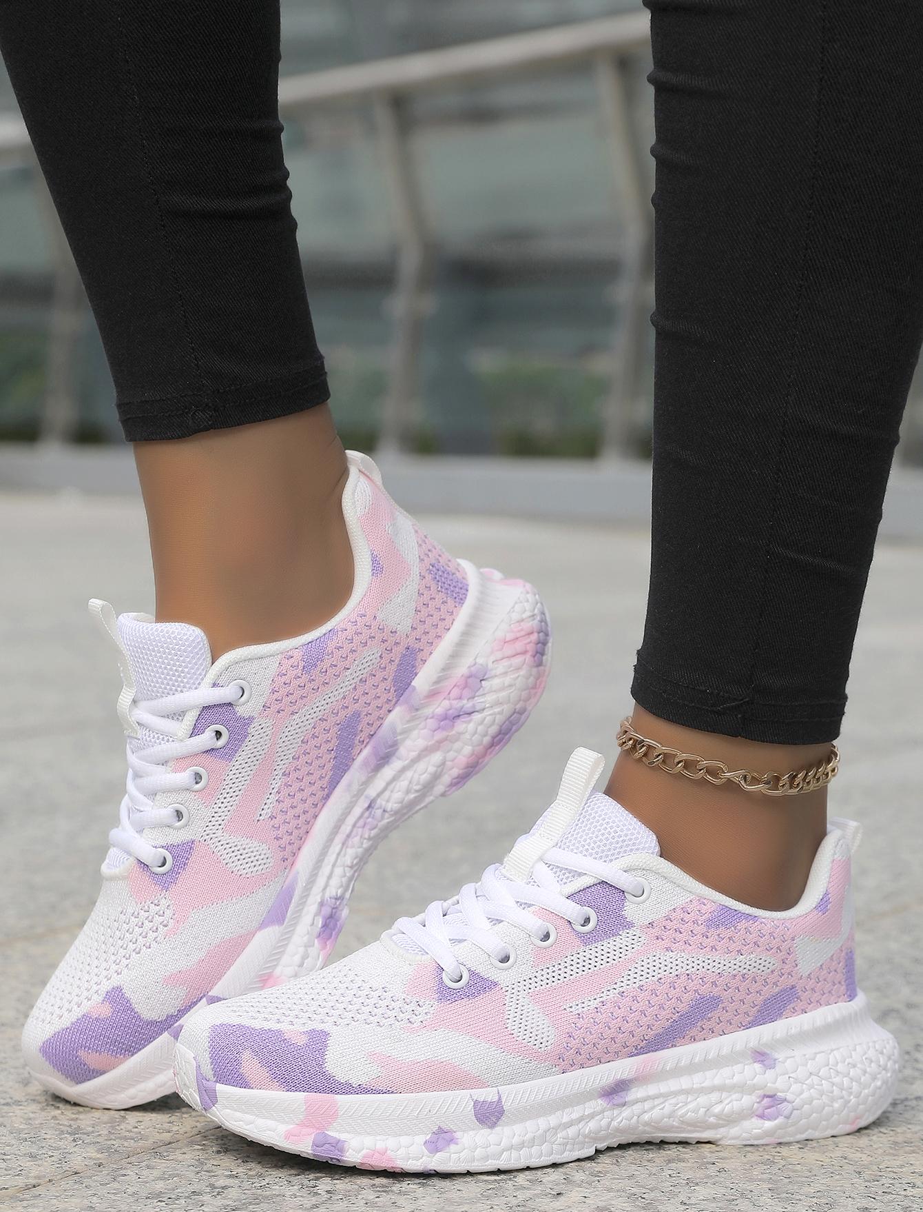 

Camouflage Shoes Four Seasons New Mesh Breathable Sports Shoes Youth Students Casual Shoes Outdoor 36