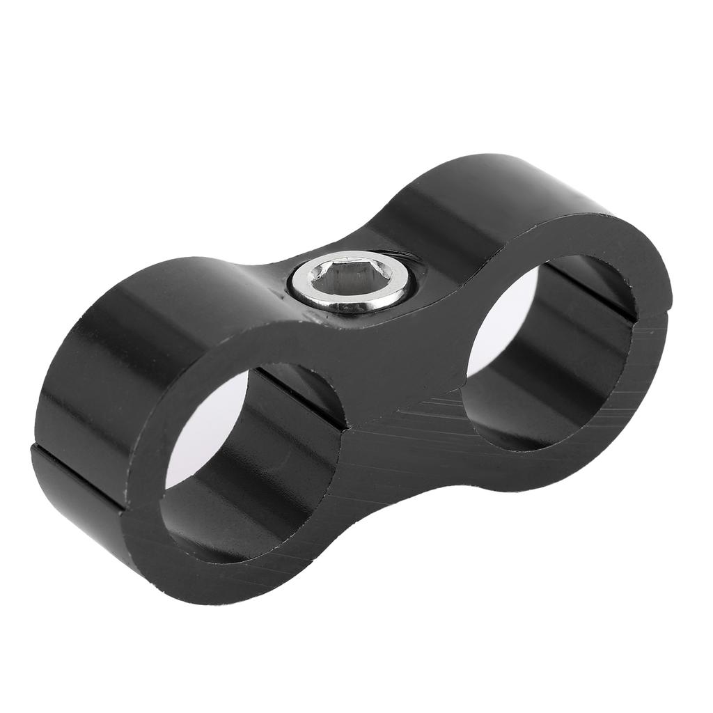 8AN Hose Separator Clamp Aluminum Alloy Fitting Adapter Accessory for Fuel Oil Brake Gas LineBlack