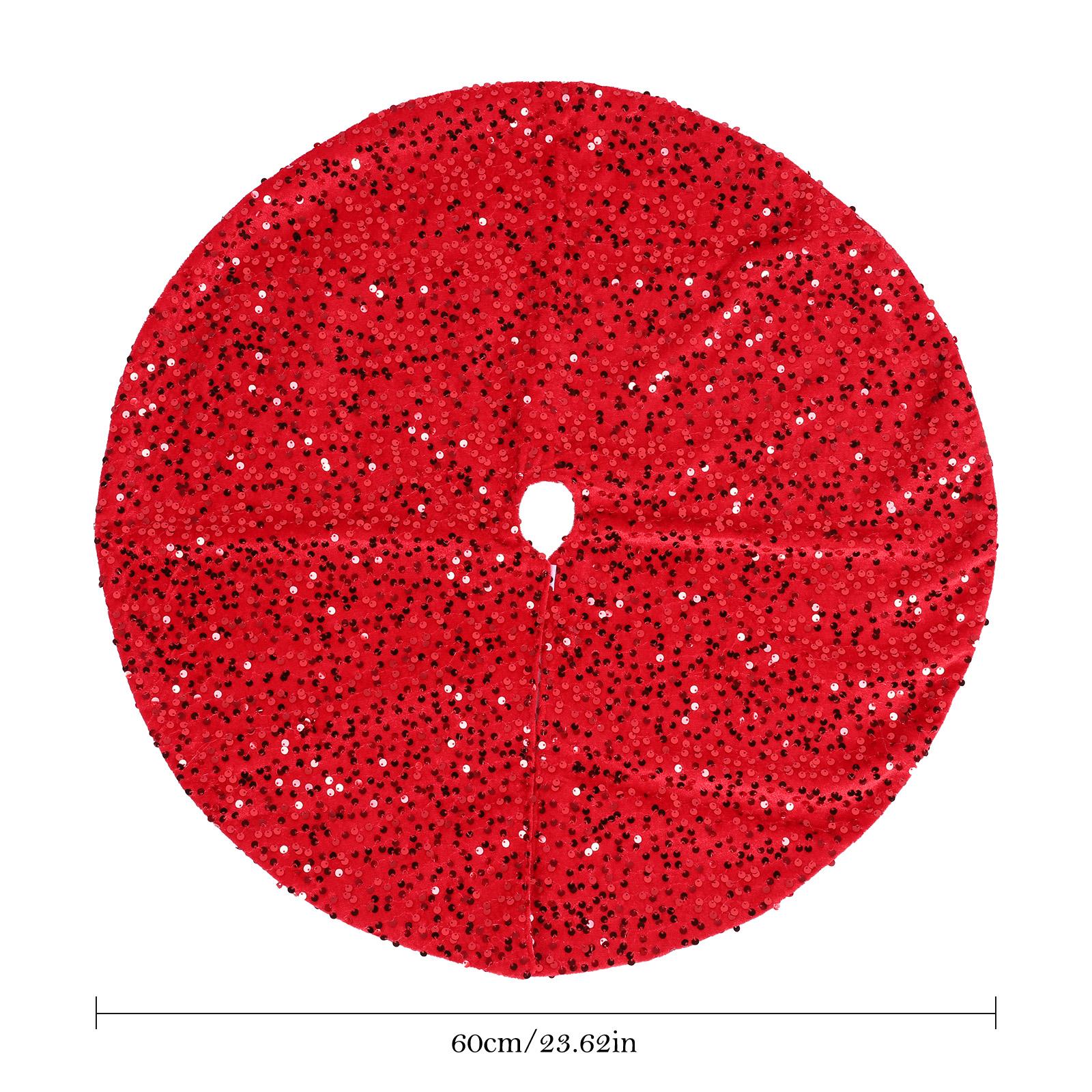 

Юбка для рождественской елки с мелкими пайетками, красные юбки для елки, мини-юбки для рождественской елки для дома, вечеринки, праздника, для украшения в помещении и на улице