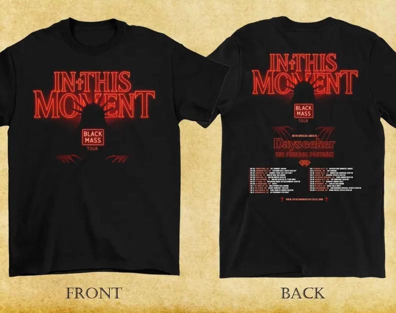 In This Moment 2025 Black Mass World Tour Shirt – Gothic Metal Band Graphic Tee Unisex T-Shirt XXXXL