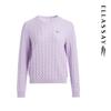 ELLASSAY Women's Wool Cashmere Knit Sweater