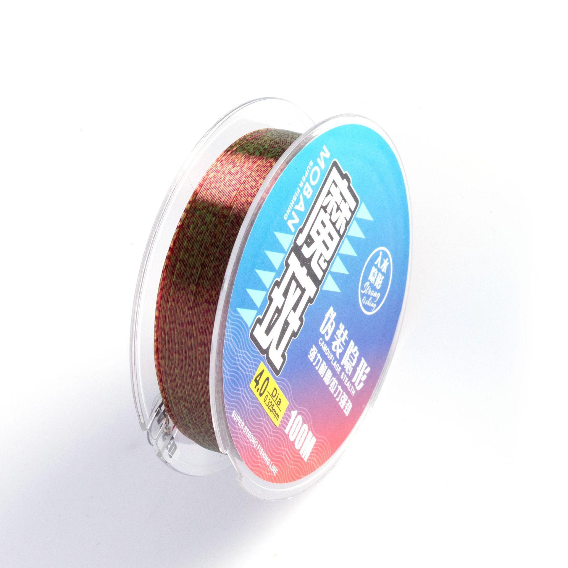 

100 м камуфляжная леска с пятнами обесцвечивания, невидимая рыболовная леска, основная леска, натуральная прочная нейлоновая леска, рыболовная леска 3.0