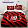 Hapoel Jerusalem Pattern Bedding Set Quilt Cover Pillowcase Home Decor Gift (1 * duvet cover + 2 * pillowcase, without core)