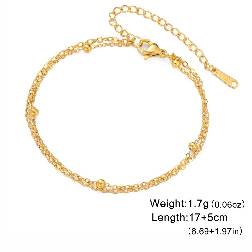 Stainless Steel Gold Color Bracelet Twist Figaro Cuban Chain Bracelets Women Trendy Minimalist Jewelry Gifts