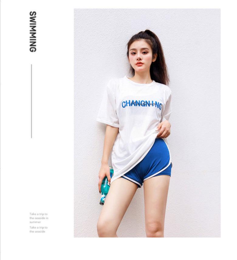 Women's Three-Piece Bikini: Loose, Long, Conservative Style for Teens, Featuring Belly Coverage and Slimming Effect, Perfect for Hot Springs.