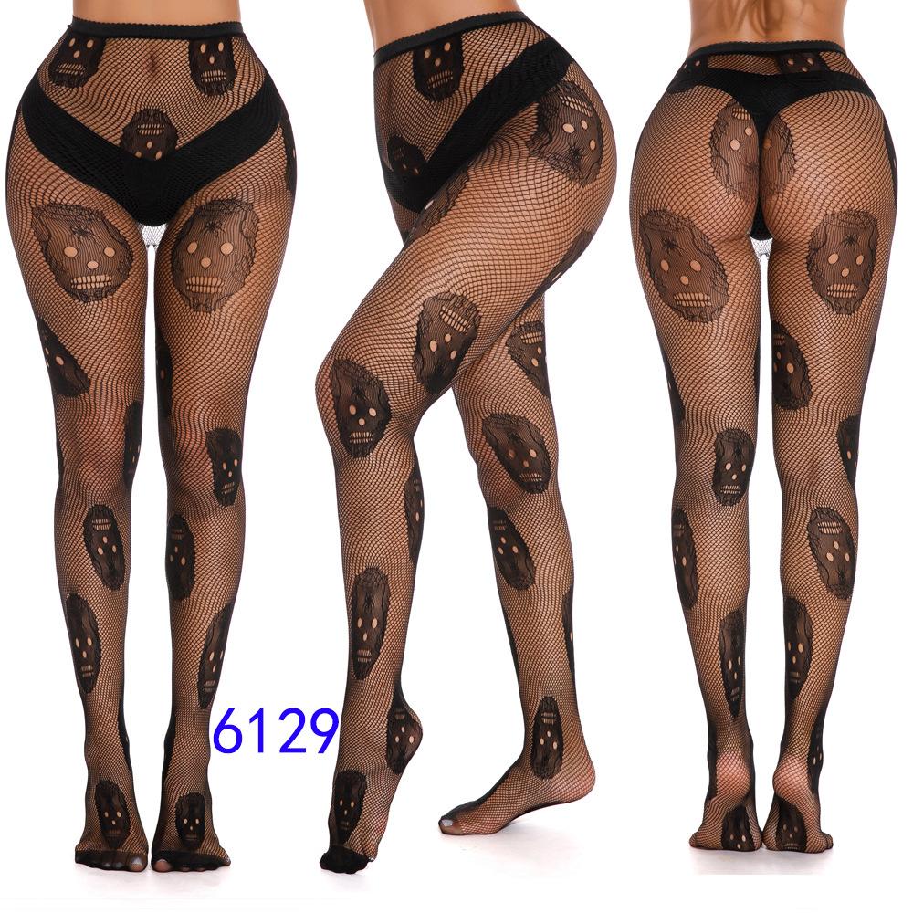 Ny Halloween Fisknätsstrumpor Set med Fisknätstights