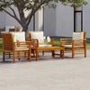 Day and Night - Day and Night 5-piece Garden Furniture Set with Cushions Solid Acacia Wood