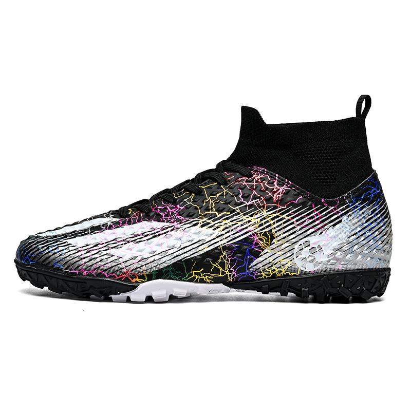 Große Größe neue Fußballschuhe High Top Herren- und Damen lange Stollen gebrochene Stollen Student Erwachsener professionelles Training Kunstrasen rutschfest