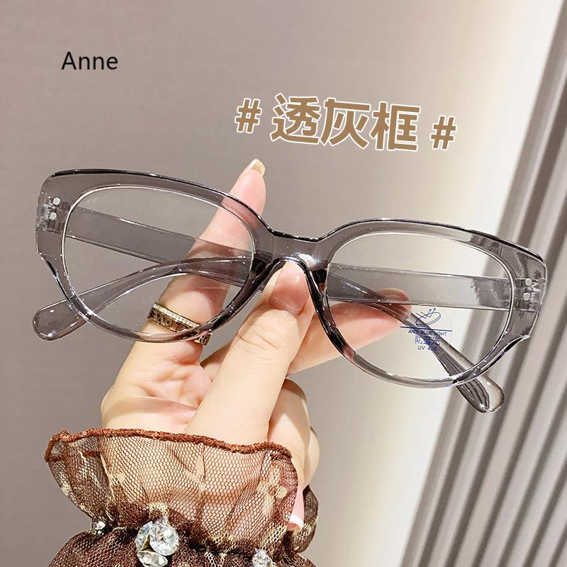 Oversized Female Finished Myopia Glasses Fashion Transparent Short Sighted Diopter Eyewear Unisex Large Cat Eye Computer Glasses