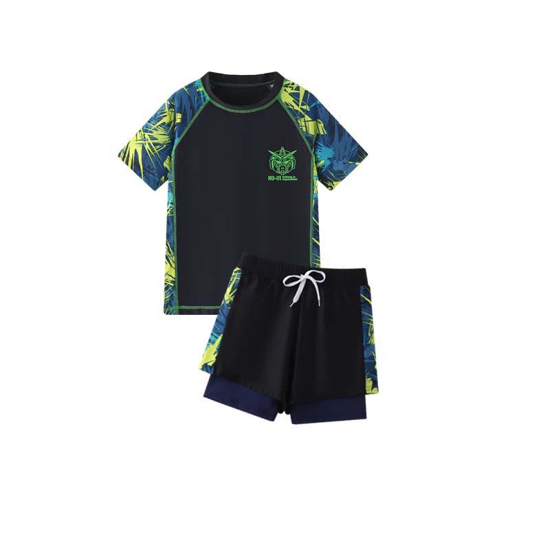 

Boys Quick-Dry Short Sleeve Swimsuit Set - Coach-Recommended for Summer 2024 6XL Height 155-165cm Weight 85-105kg