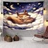 Squirrel Dreams Under Moonlight Tapestry, Unique Design Tapestry, Wall Decor for Bedroom,Livingroom, Playroom,Heartwarming Fan Holiday Gifts