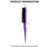 15PCS Professional Slim Line Teasing Hair Brush Backcombing Comb Tool for Salon Styling - 4 Colors Wholesale Stylist Supplies