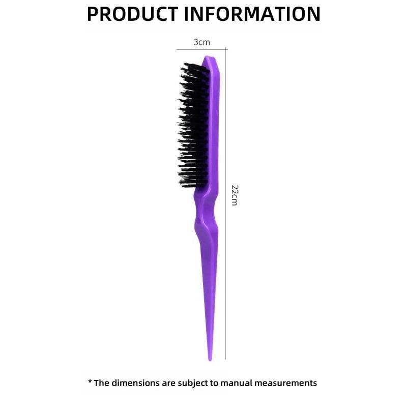 15PCS Professional Slim Line Teasing Hair Brush Backcombing Comb Tool for Salon Styling - 4 Colors Wholesale Stylist Supplies