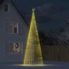 VidaXL LED Christmas Tree 1544 LEDs Warm White 500 Cm, Christmas Decoration, LED Light, Outdoor Christmas Light, Cone 358072