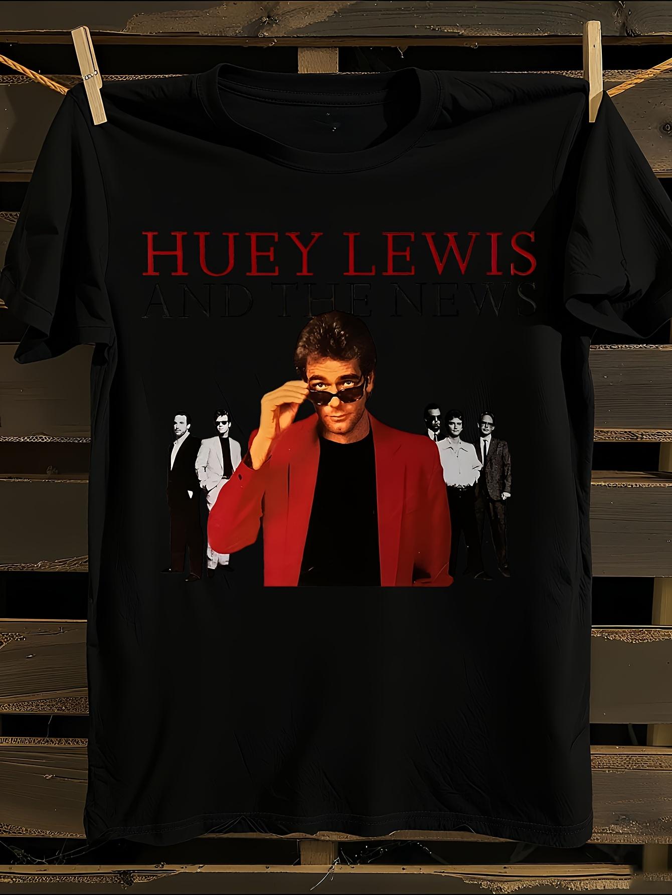 Huey Lewis and The News Official Band Graphic Tshirt S