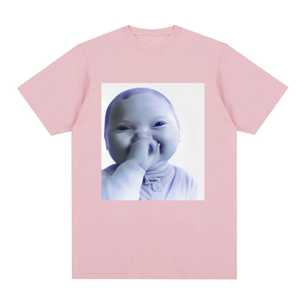 Ai Baby Meme Tuff Baby T-Shirt Brainrot Baby Lachendes Ai Kind Lustiges Meme T-Shirt Gen Alpha Humor Baumwolle Kurzarm T-Shirts
