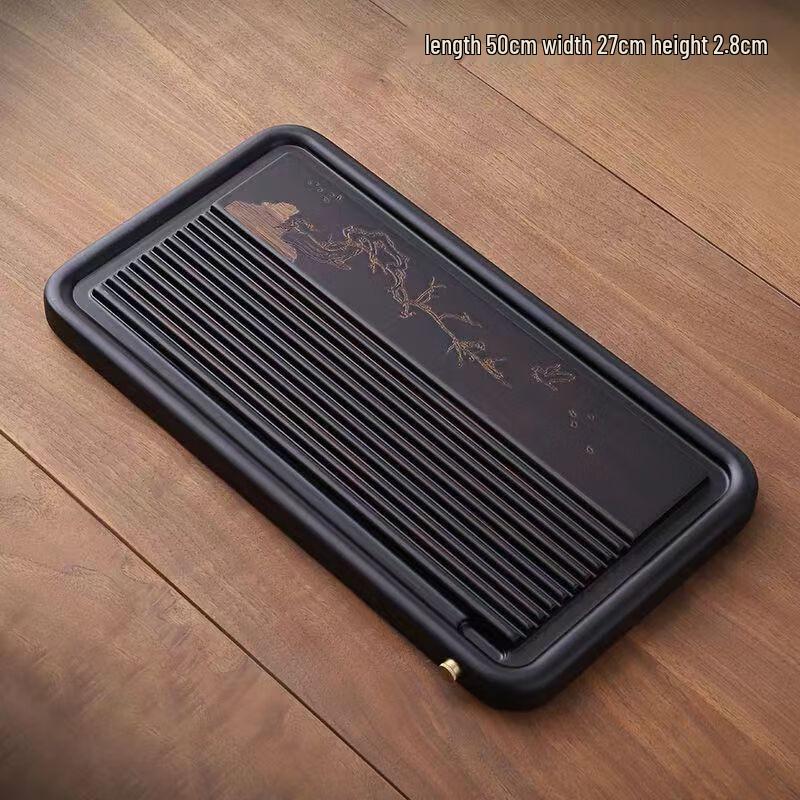 

Chaxun Double-Layer Bamboo Tea Tray