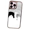 Black and white steed for IPhone17promax mobile phone case Apple 15 matte PC16 personality 13 large holes 14 hard