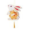 2026 Dragon Boat Festival Chinese Rabbit Lantern DIY Children's Craft Kit - Ancient Style Trend Flower Lantern