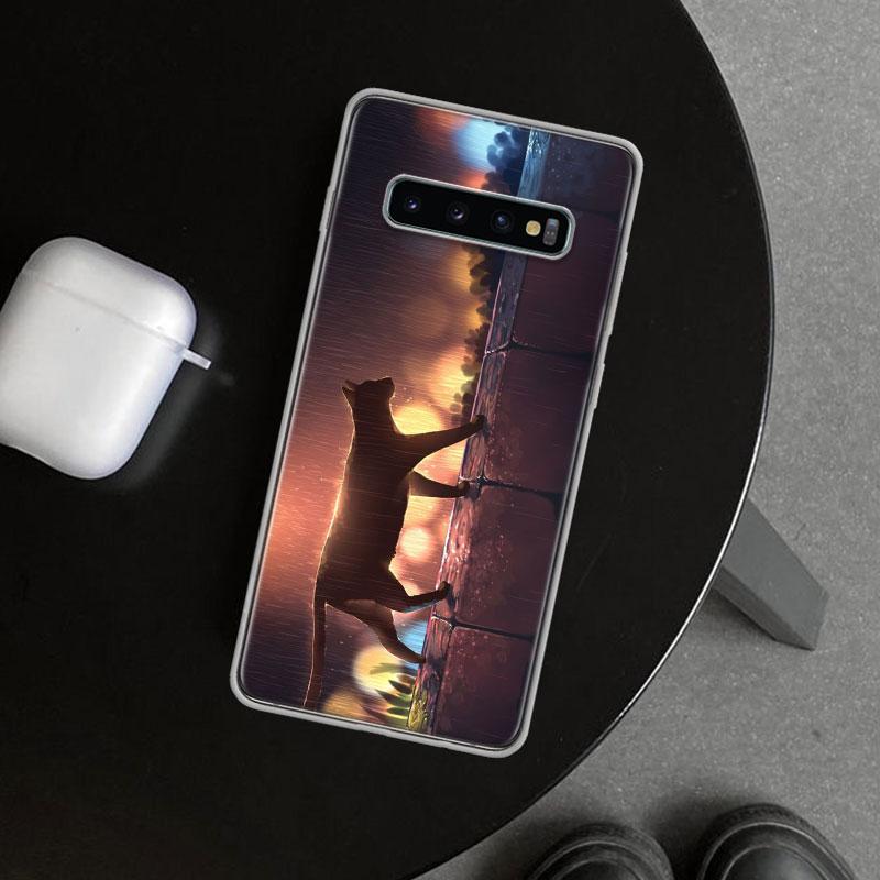 Anime Cat Rain Animal Phone Case Cover for Samsung Galaxy S26 S25 Edge S24 S23 Ultra S22 Plus S21 FE S20 + Art Customized Fundas