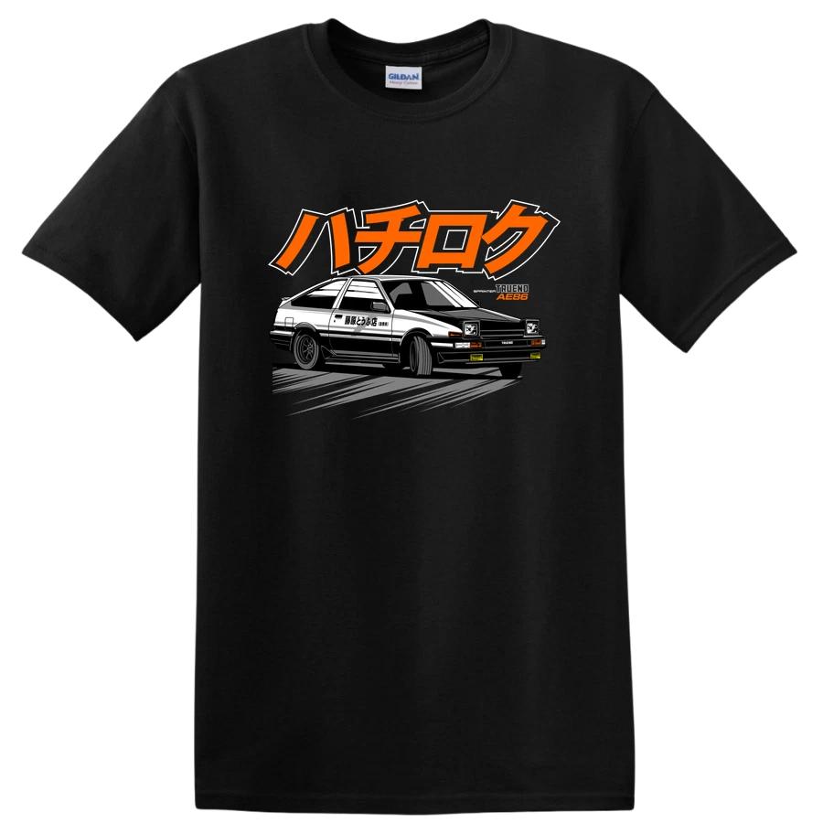 Hachiroku T Shirt Initial D Anime Car Design Graphic Tee for Car Enthusiasts S
