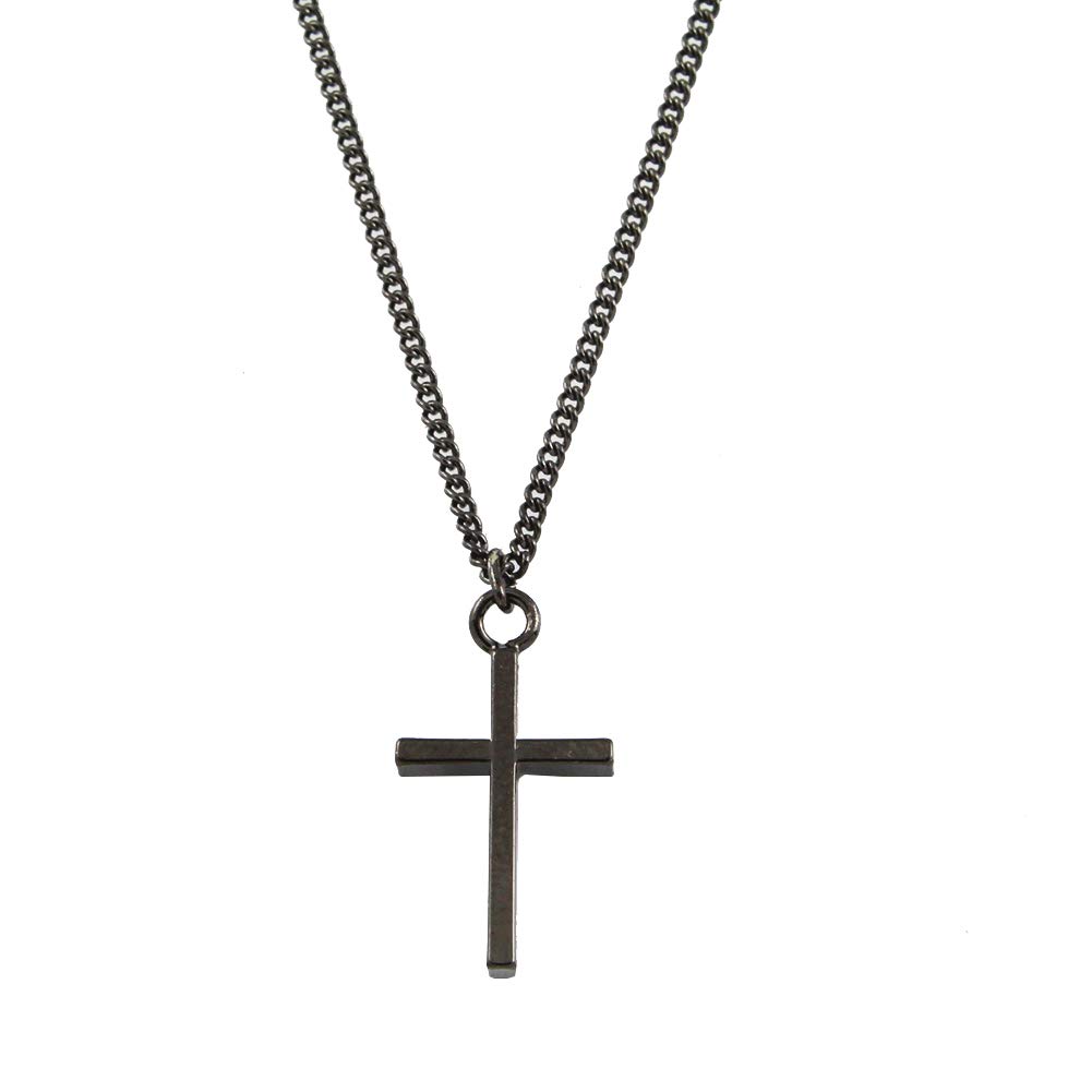 Shop Made In Japan Cross Pair Necklace Present Wrapping Gift Box Pn0015 Silver Silver [Jewelry M] Men's Women's +