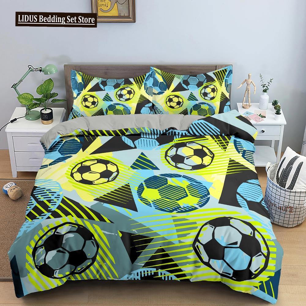 Conjunto de Cama 3D de Basquete Para Menino Amante de Basquete Quarto Capa de Edredom Capas de Colcha Tamanho Twin King Poliéster Capa de Colcha