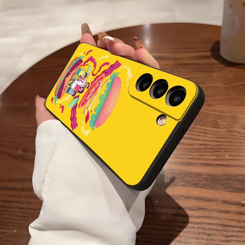 B-Bobs B-Burgers Phone Case For Samsung S26 S25 S24 FE S23 S22 S21 Plus S20 Ultra Note20Ultra Black Soft Shell