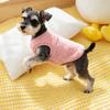 1 Stück Welpenkleidung Weich Einfarbig Winter Katze Oberteile Haustierbedarf Haustierpullover Für Kleine Hunde Hundepullover Warm Lammwolle S-2XL
