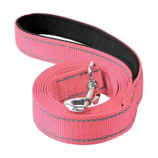 Büyük Orta Köpekler İçin Ağır Hizmet Köpek Tasması Yansıtıcı Naylon Evcil Hayvan Tasması Yumuşak Pedli Saplı Yürüyüş Eğitim İçin