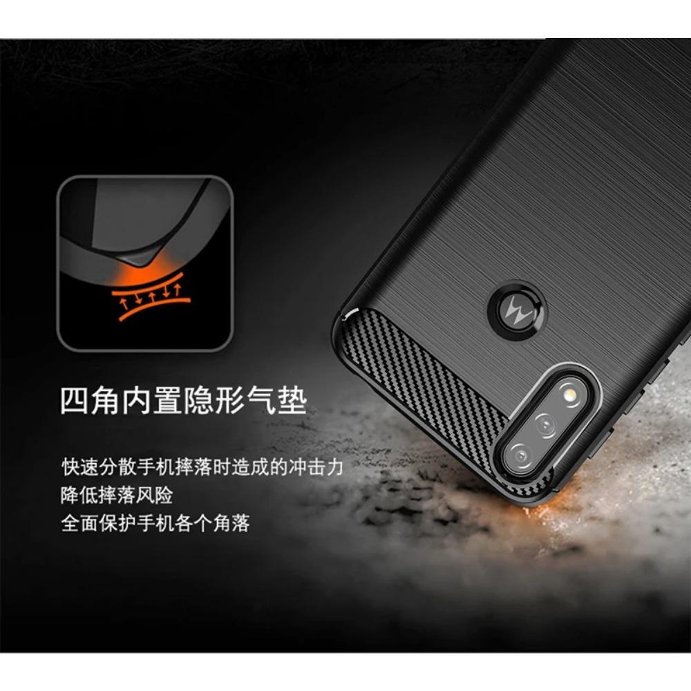 For Motorola Moto E7i Power Case Rubber Silicone Carbon Fiber Cover For Motorola E7i E7 Power Back Case For Moto E7i Power Case